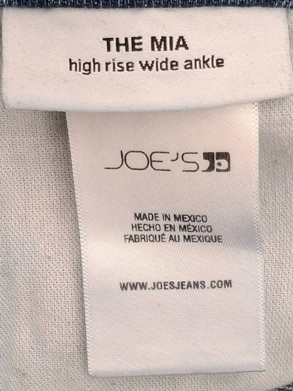 Joe's Jeans The Mia High Rise Wide Leg Ankle Jeans Blue Raw Hem | Size 32 - Picture 4 of 14
